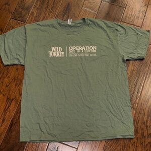 Wild Turkey Bourbon/Military Green T-Shirt sz XL NWOT